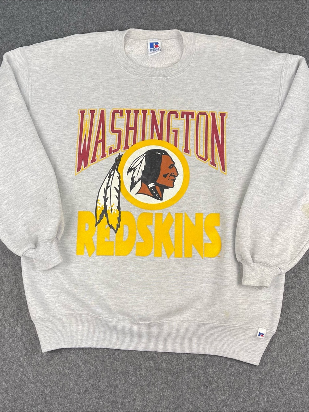 Vintage 90’s Russell Athletic Washington Redskins Sweatshirt Mens XL Gray